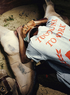 WHOOSIS（不知其名）Too drunk to work基础短袖T恤美式潮牌男女