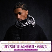 WHOOSIS 围巾双面提花秋冬保暖简约百搭礼物情侣男女校园潮 RADIO