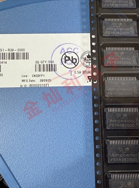 AMPHENOL安费诺FS1-R38-2000 FS1R382000 QSFP+ 28P 连接器原装