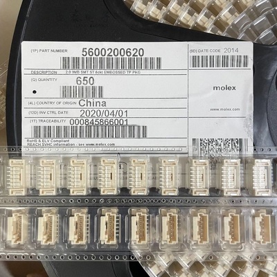 Molex连接器 560020-0620 5600200620 针座6P 原装现货 一个起拍
