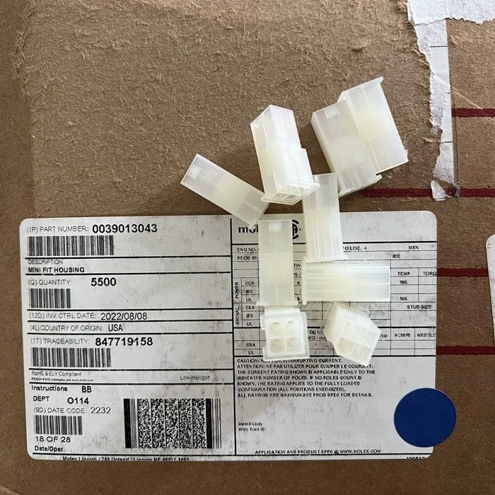 molex连接器 39-01-3043 3901-3043 39013043 5559-04P1 一个起售