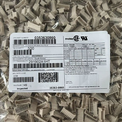 MOLEX连接器 353630860 35363-0860 8pin 2.0mm间距 原装现货