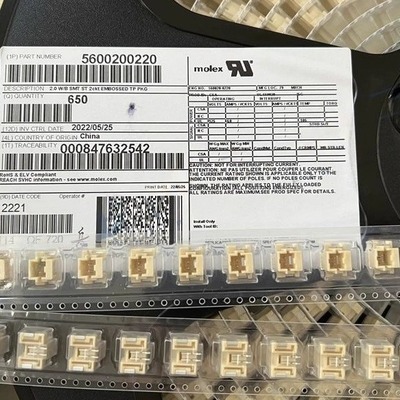 Molex连接器 560020-0220 5600200220 2PIN针座 原装现货一个起拍