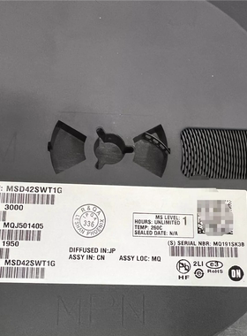 MSD42SWT1G原装(TRANS NPN 300V 150MA SC70-3) 原装正品现货