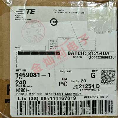 ERNI 1469081-1 TE/泰科 背板连接器 Z-PACK HM-Zd系列 60路 母座