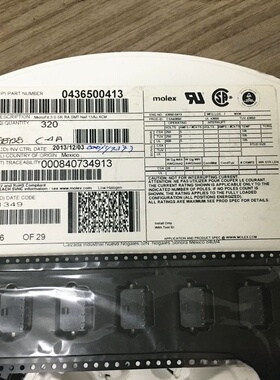 Molex连接器 436500413 43650-0413 3.0mm间距 4P 现货 一个起拍