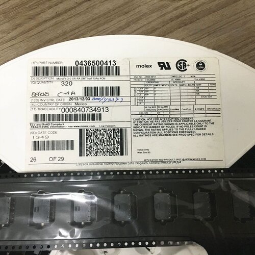 Molex连接器 436500413 43650-0413 3.0mm间距 4P 现货 一个起拍