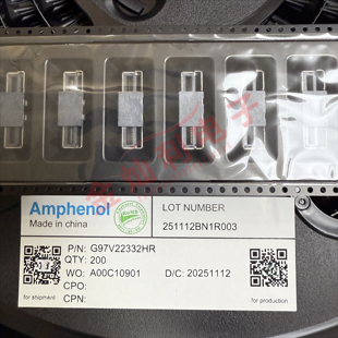 安费诺 AMPHENOL G97V22332HR MCIO PCIE5.0-74P 立式 高速连接器
