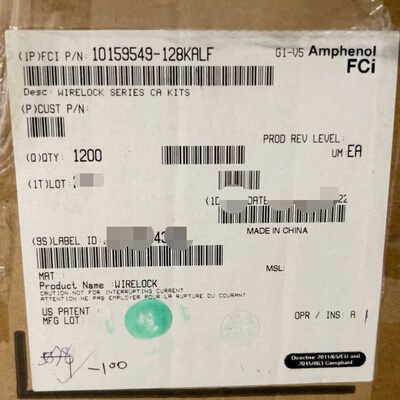 FCI 10159549-128KALF 新能源汽车连接器 28P全黑胶芯 红色卡扣