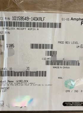 10159549-140KALF KDLF FCI汽车连接器 WireLock 40P HSG 带CPA