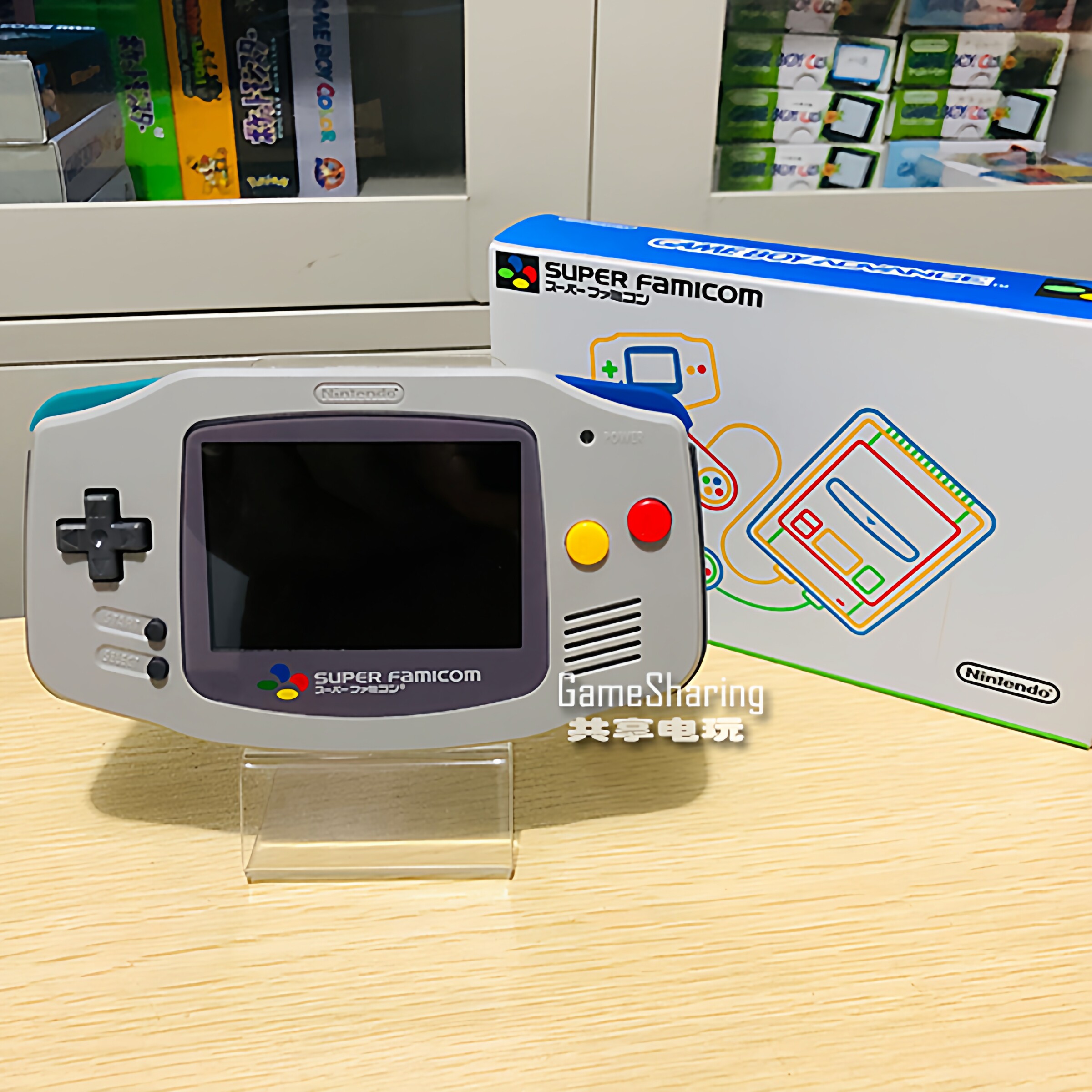 任天堂GAMEBOY advance游戏机 高亮怀旧GBA掌机 SFC灰主题 送男友