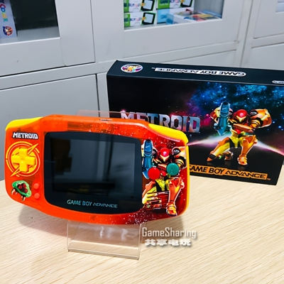 任天堂原装GAMEBOY GBA掌上游戏机掌机童年怀旧经典 银河战士橙透