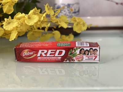 印度dabur red toothpaste 牙膏200g
