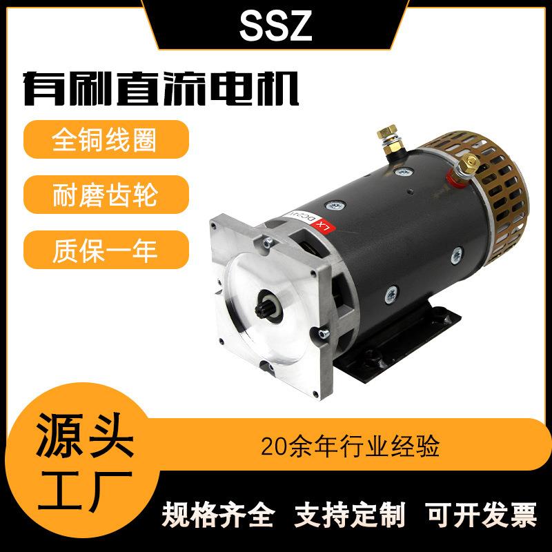 24v4w直流有刷铜芯电机汽车尾板电动机堆高车动力单元马达