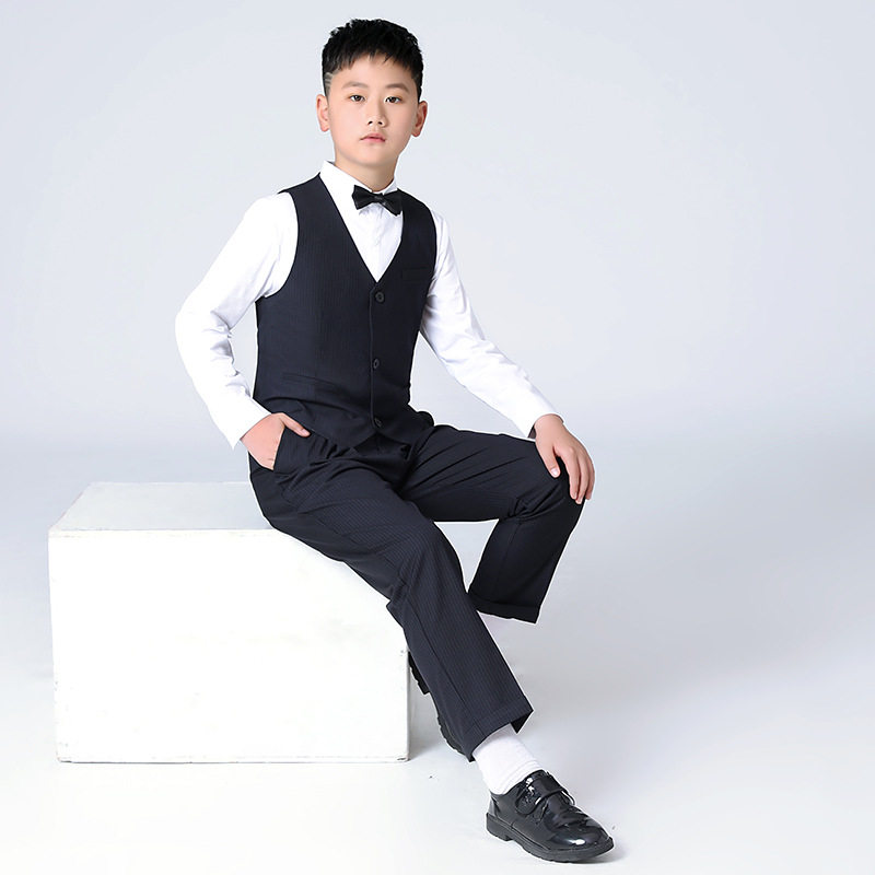확대하고 살찌는 소년의 드레스 호스트 소년의 성능 정장 아동복 정장 뚱뚱한 소년의 정장 정장 드레스 잘 생긴