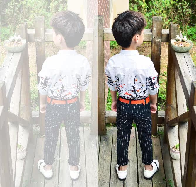 Chemise garcon à manche longue - Ref 2074784 Image 4