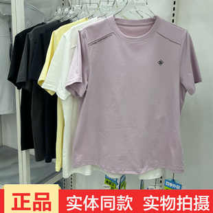 冰川时代26T2618运动风圆领短袖 T恤女士休闲百搭吸湿排汗户外穿搭