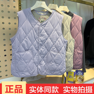 羽伦美9902动氧女轻薄山羊绒马甲背心秋冬保暖坎肩马夹外套上衣正