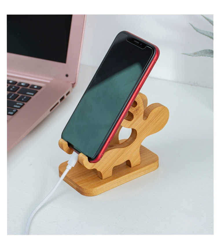 手机架桌面懒人实木支架床头多功能创意简约小巧动物ipad平板电脑