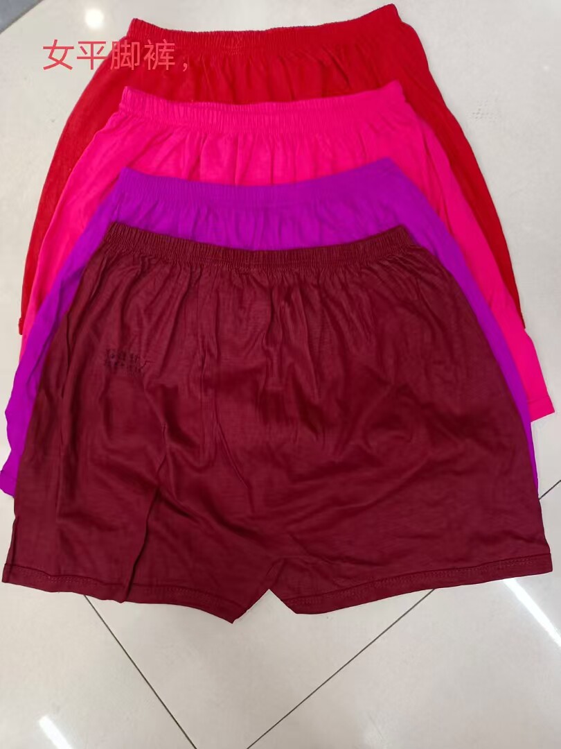 传统老太太内裤中老年加肥加大纯棉短裤汗布布料宽松舒适平角裤