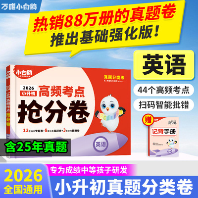 小白鸥小升初高频考点抢分卷