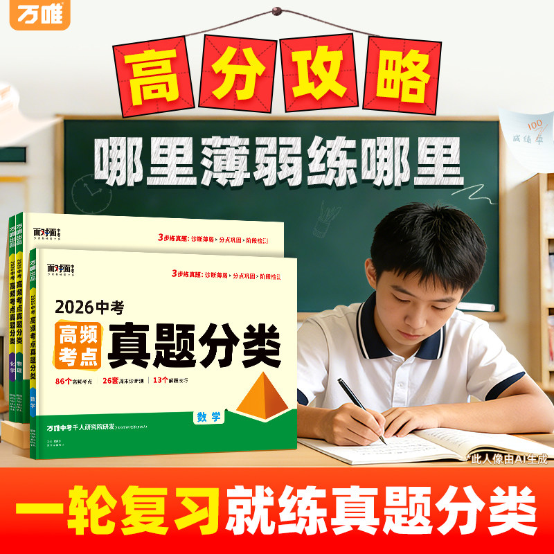 2026万唯中考真题分类试卷语文数学英语物化道历生物地理高频考点七八九年级小四门生地会考真题模拟卷试题研究万维教育官方旗舰店
