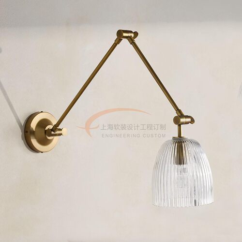 法式轻奢中古风长臂壁灯样板灯具