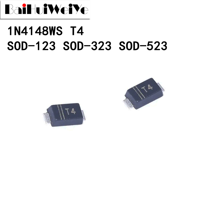 1N4148W 1N4148WS 1N4148WT T4 贴片开关二极管 SOD- 123 323 523