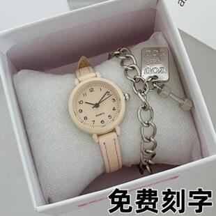 显白高颜值可爱奶甜手表初高中学生简约文艺小清新青春校园 女款