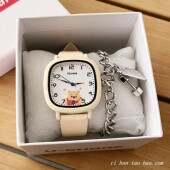 手表女2025新款 ins小众设计初高中学生方形森系简约小清新石英表