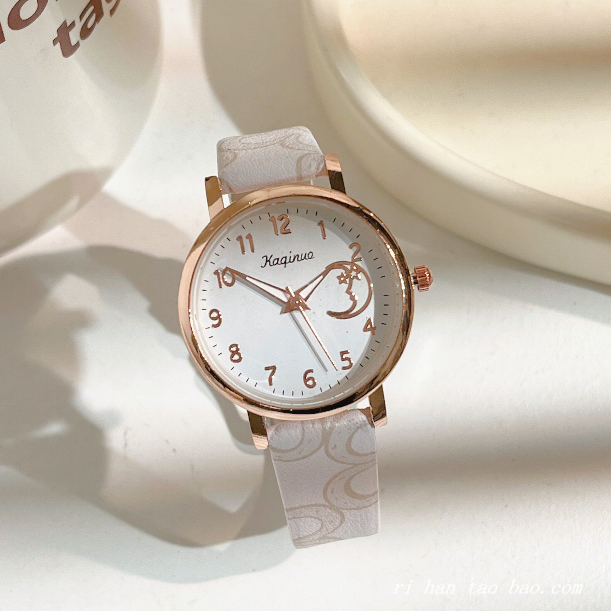 山茶花中国风手表ins冷淡风高颜值女学生简约百搭高级感小众复古