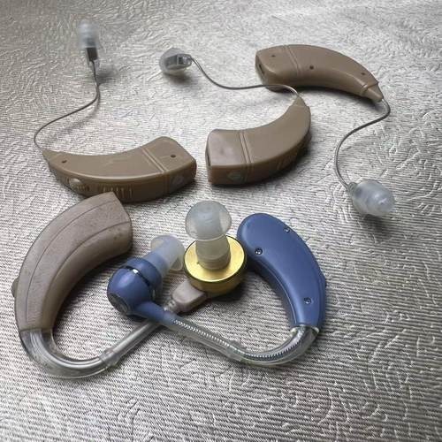 DIY研究修理 耳机挂耳式扩音耳机助听声音放大器老年人耳聋耳背用