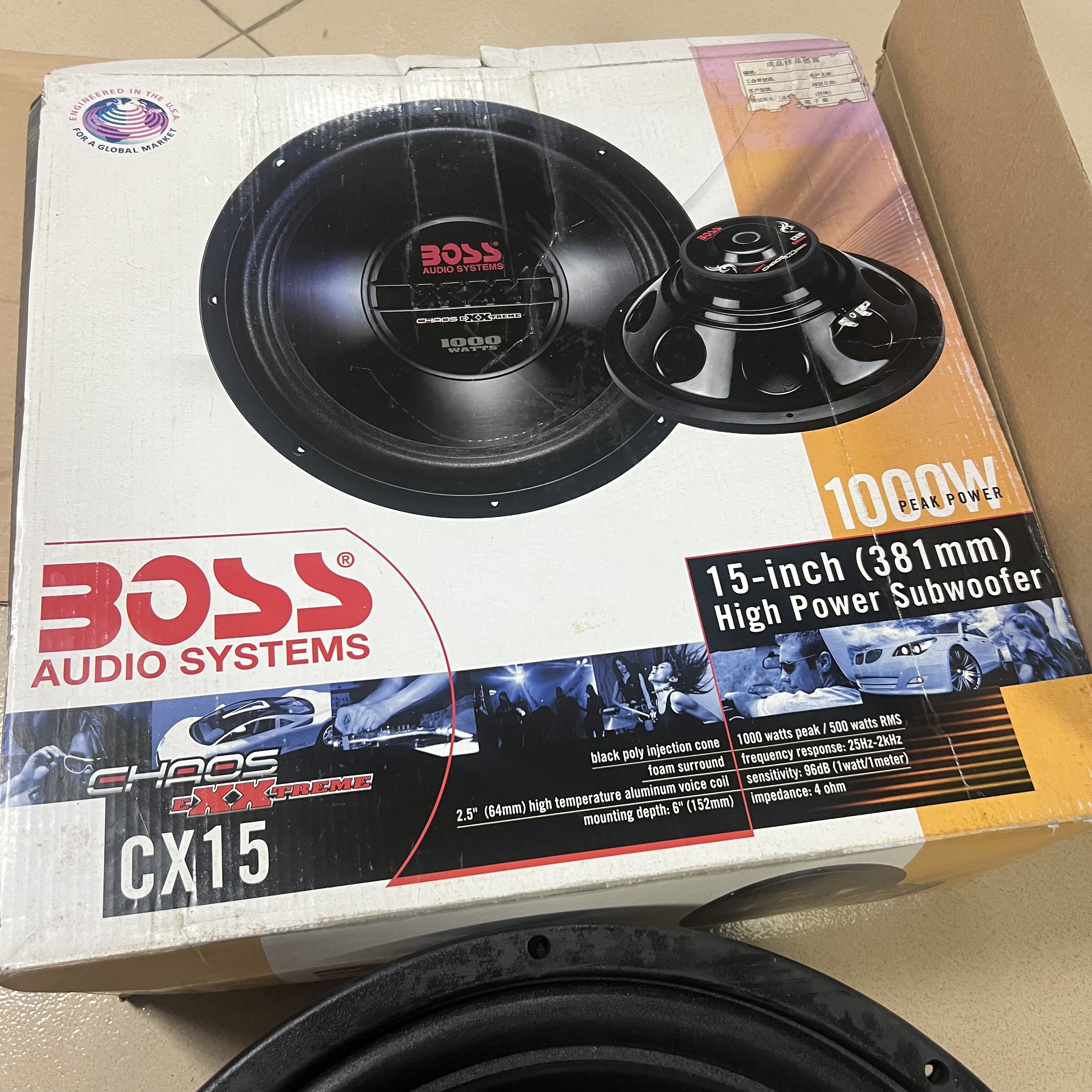 清仓美国BOSS汽车音响改装套装10寸低音炮喇叭600W