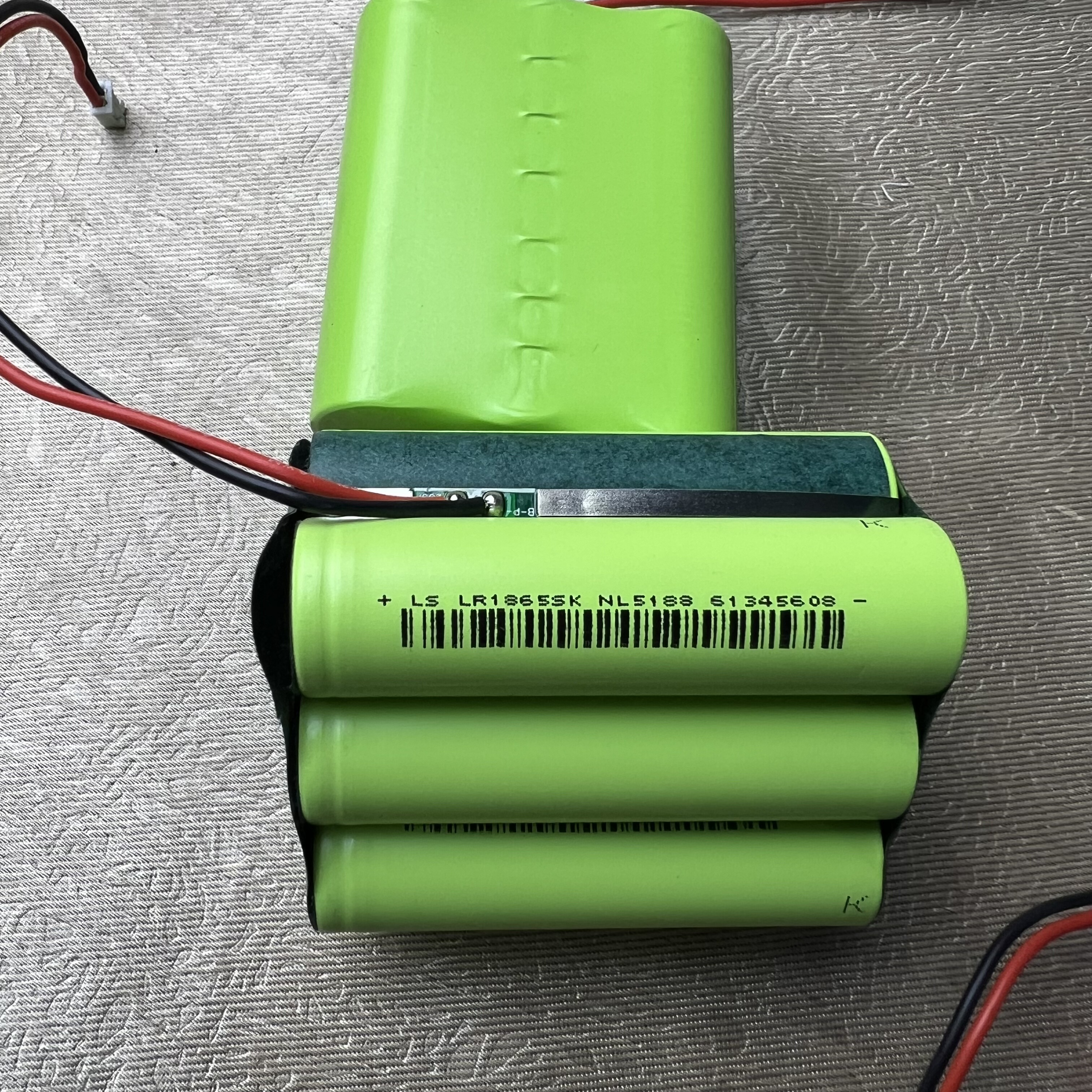 6节18650并联动力电池组LS力神LR1865SK锂电池15600mah充电宝电池