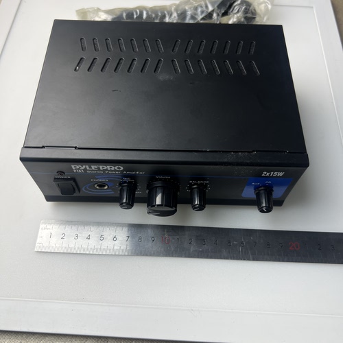 美国PYLE品牌家用 立体声功放2声道*15W功放重低音 小功放