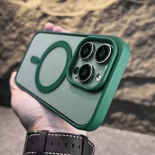 透明硅胶15plus防摔手机壳 2024新款 超薄磁性手机壳透明 适用水果手机壳15promax 亚马逊Tauri