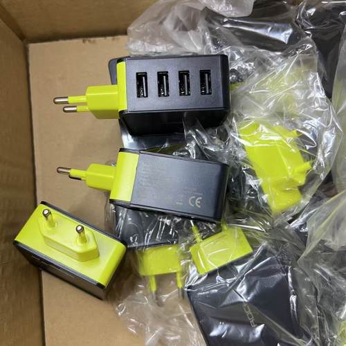 手机充电器大功率20W多口充电器适用水果华为充电插头4个USB口