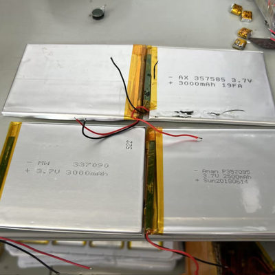 DIY平板电脑电池3.7v聚合物电芯容量3000MAH规格357090和337090等