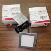 德国HAFELE装 修用LED橱柜灯12V柜灯方形展柜酒柜衣柜灯2.5W