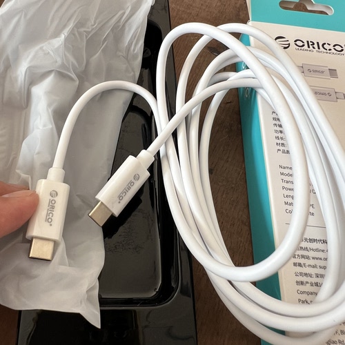 2米屏蔽网铜线100W快充线适用ORICO双头type-c数据线适用苹果华为70macbook小米电脑双tpye-C口线PD快充双C