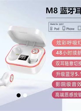 M8无线蓝牙耳机运动入耳式