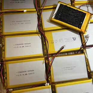 全新拆机3.7V聚合物锂电池蓝牙音箱5000mah充电宝电脑键盘656090