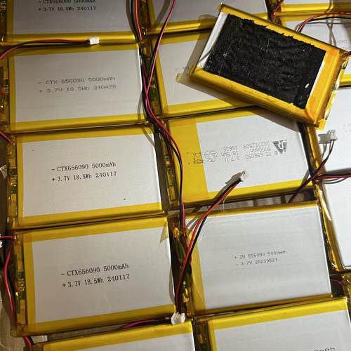 全新拆机3.7V聚合物锂电池蓝牙音箱5000mah充电宝电脑键盘656090