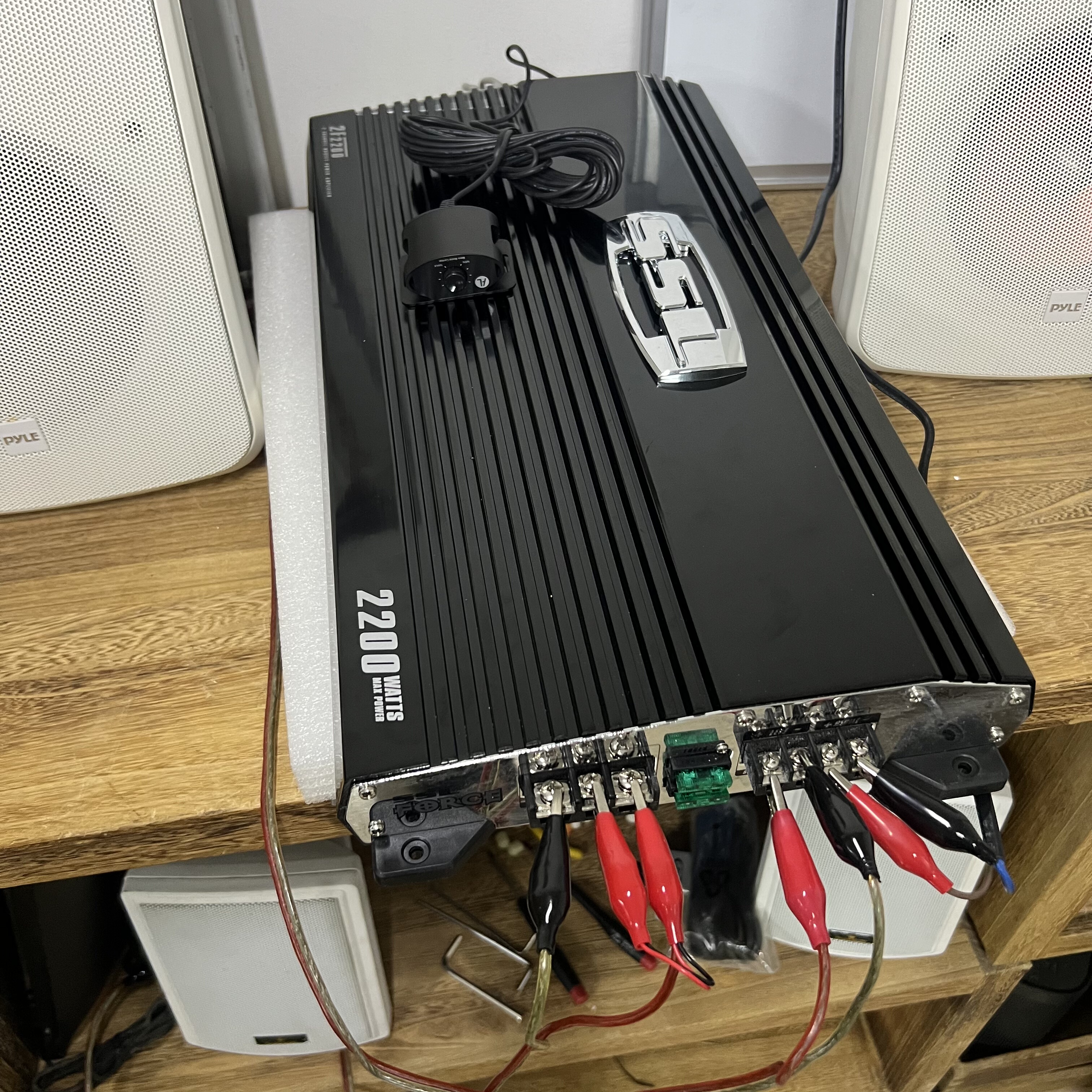 美国蜘蛛侠soundstream牌AB类汽车功放音响改装升级2路2200重低音