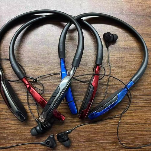 特价电池坏 外单尾货link bits蓝牙耳机挂脖式颈挂式TF插卡