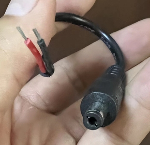 加粗0.5平方DC电源线DC线5521公头插头线 USB转DC线 焊接线转DC头