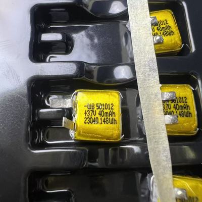 华强北2代3代纯钴3.7V聚合物锂电池TWS蓝牙耳机电池40mAh 501012