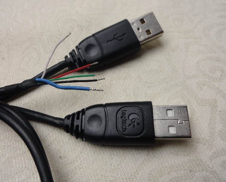 罗技外编织屏4芯USB线