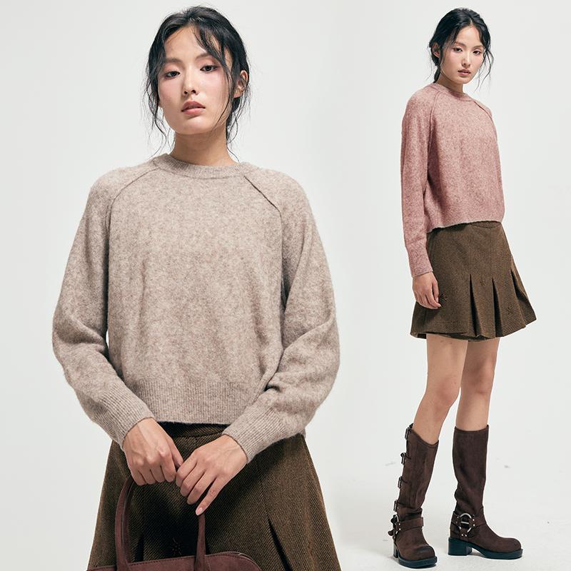 HOWL香港设计师品牌短款圆领毛衣