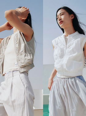 HOWL STUDIO设计师品牌清凉轻户外马甲无袖上衣女